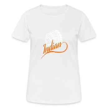 Indian - Women's Breathable T-Shirt - white - Front - AI Model Female 172 dark (172cm)