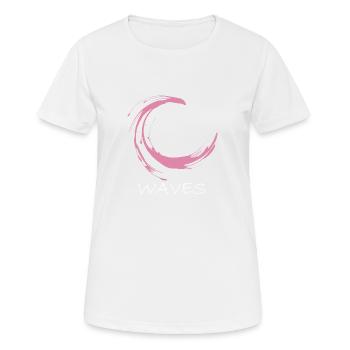 Surfergirl - Frauen T-Shirt atmungsaktiv - Weiß - Vorne - AI Model Female 172 dark (172cm)