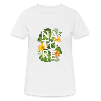 JUNGLE BLACK - Frauen T-Shirt atmungsaktiv - Weiß - Vorne - AI Model Female 172 dark (172cm)