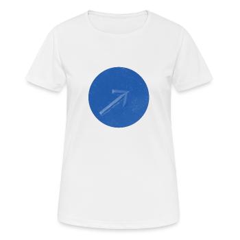 arrow up - Arrow up - Women's Breathable T-Shirt - white - Front - AI Model Female 172 dark (172cm)