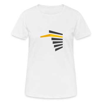 Kabe - Frauen T-Shirt atmungsaktiv - Weiß - Vorne - AI Model Female 172 dark (172cm)