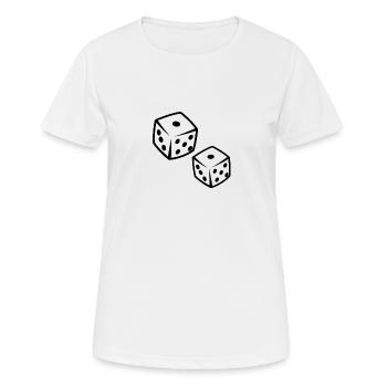 Dice Game - Women's Breathable T-Shirt - white - Front - AI Model Female 172 dark (172cm)