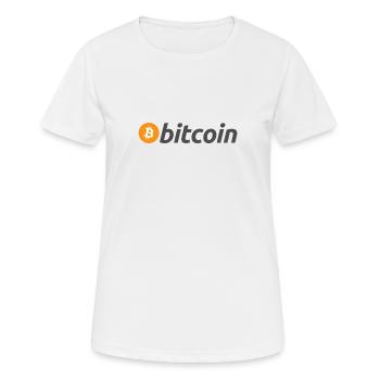 Bitcoin - Frauen T-Shirt atmungsaktiv - Weiß - Vorne - AI Model Female 172 dark (172cm)