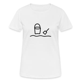 Eimer & Schüppe - Frauen T-Shirt atmungsaktiv - Weiß - Vorne - AI Model Female 172 dark (172cm)