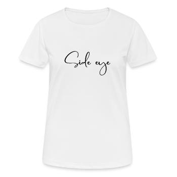 Side - Mot jeunesse - T-shirt respirant Femme - blanc - Devant - AI Model Female 172 dark (172cm)