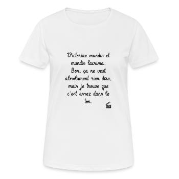 Kaameløtt - Réplique Culte - Citation Drôle - T-shirt respirant Femme - blanc - Devant - AI Model Female 172 dark (172cm)