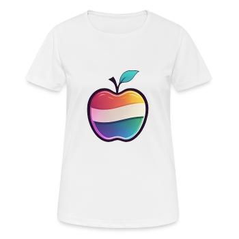 Pomme - T-shirt respirant Femme - blanc - Devant - AI Model Female 172 dark (172cm)