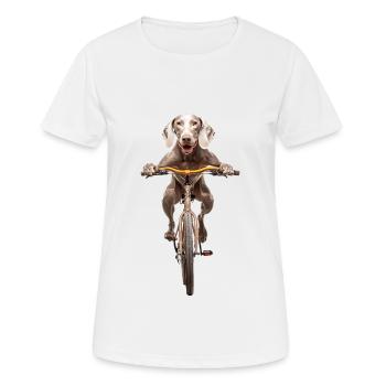 Weimaraner - Frauen T-Shirt atmungsaktiv - Weiß - Vorne - AI Model Female 172 dark (172cm)