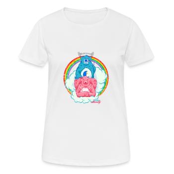 Ours coquins - T-shirt respirant Femme - blanc - Devant - AI Model Female 172 dark (172cm)
