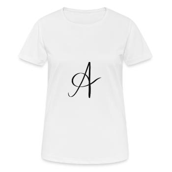 Letter a - Women's Breathable T-Shirt - white - Front - AI Model Female 172 dark (172cm)