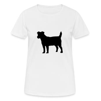 Jack Russell - Frauen T-Shirt atmungsaktiv - Weiß - Vorne - AI Model Female 172 dark (172cm)