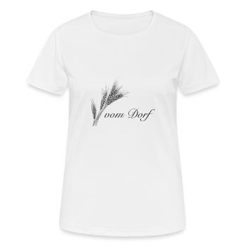 from the village black - Women's Breathable T-Shirt - white - Front - AI Model Female 172 dark (172cm)