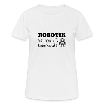 Robotics Robot Robotik Robotique Roboter - Women's Breathable T-Shirt - white - Front - AI Model Female 172 dark (172cm)