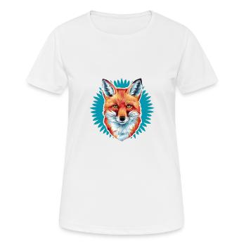 Renard - Illustration - T-shirt respirant Femme - blanc - Devant - AI Model Female 172 dark (172cm)