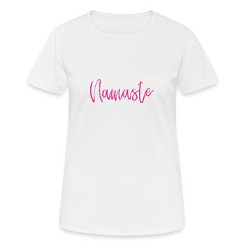 Namaste - Women's Breathable T-Shirt - white - Front - AI Model Female 172 dark (172cm)