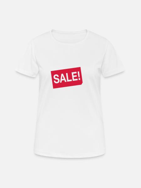 SALE! Banner - Women's Breathable T-Shirt - white