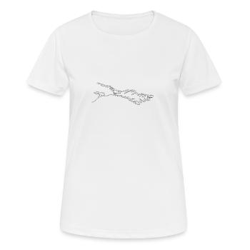 Bodensee | Städtenamen | Transparent - Frauen T-Shirt atmungsaktiv - Weiß - Vorne - AI Model Female 172 dark (172cm)