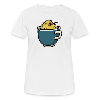 Cup chicks - Women's Breathable T-Shirt - white - Front - AI Model Female 172 dark (172cm)