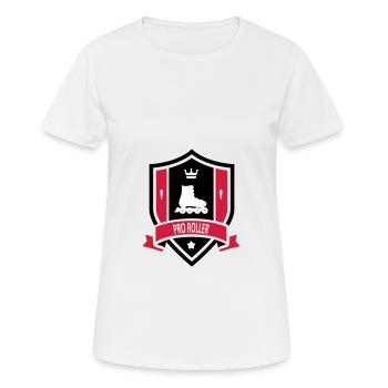 Pro Roller - Women's Breathable T-Shirt - white - Front - AI Model Female 172 dark (172cm)