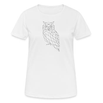 Owl - Women's Breathable T-Shirt - white - Front - AI Model Female 172 dark (172cm)