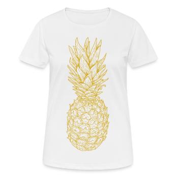 or ananas - T-shirt respirant Femme - blanc - Devant - AI Model Female 172 dark (172cm)