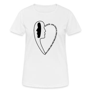 nuit étoilée 3 - T-shirt respirant Femme - blanc - Devant - AI Model Female 172 dark (172cm)