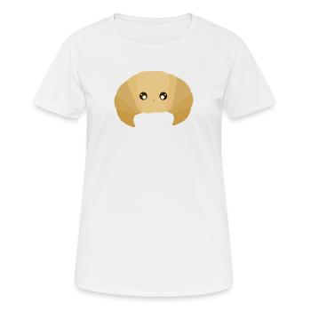 kawaii croissant - Women's Breathable T-Shirt - white - Front - AI Model Female 172 dark (172cm)
