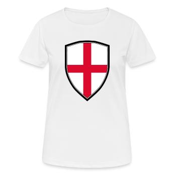 ANGLE FLAG SHIELD - T-shirt respirant Femme - blanc - Devant - AI Model Female 172 dark (172cm)