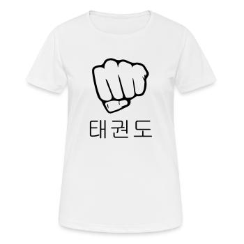 Taekwondo Taekwondoin Tae-Kwon-Do Tae Kwon Do - Women's Breathable T-Shirt - white - Front - AI Model Female 172 dark (172cm)