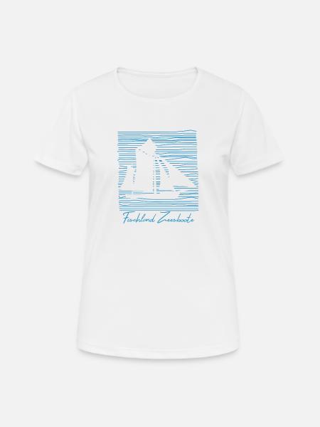 Zeesboote (Fischland-Darß-Zingst-Edition) - Frauen T-Shirt atmungsaktiv - Weiß