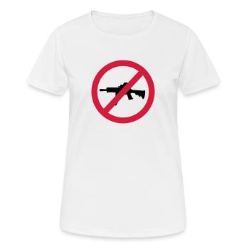 Paix - Pas de guerre - Mouvement pacifiste - T-shirt respirant Femme - blanc - Devant - AI Model Female 172 dark (172cm)
