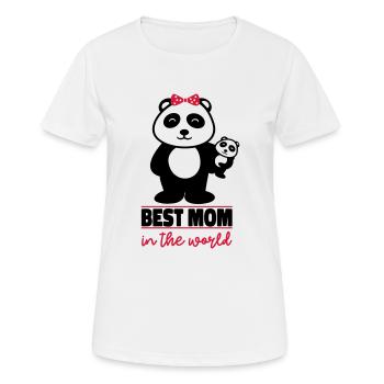 Meilleure maman du monde - T-shirt respirant Femme - blanc - Devant - AI Model Female 172 dark (172cm)