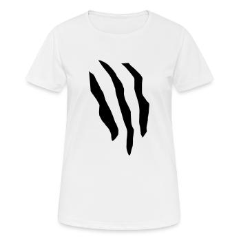 scratch - Frauen T-Shirt atmungsaktiv - Weiß - Vorne - AI Model Female 172 dark (172cm)