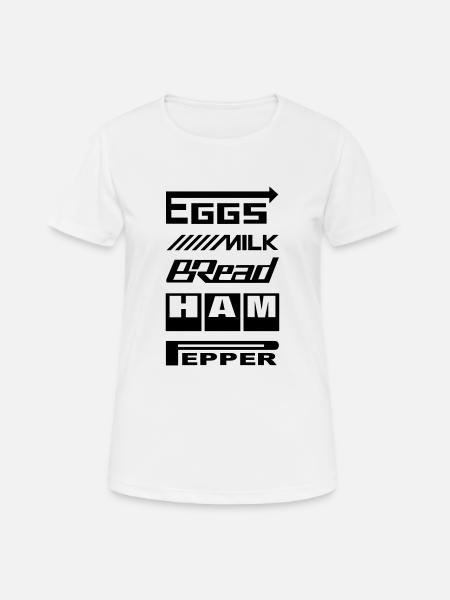 Sponsoren Einkaufsliste - Frauen T-Shirt atmungsaktiv - Weiß