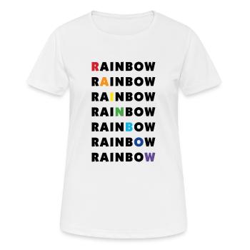 rainbow - Women's Breathable T-Shirt - white - Front - AI Model Female 172 dark (172cm)