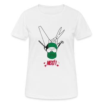 Chirurgien - T-shirt respirant Femme - blanc - Devant - AI Model Female 172 dark (172cm)
