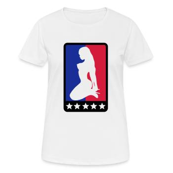 sexy Girl - Frauen T-Shirt atmungsaktiv - Weiß - Vorne - AI Model Female 172 dark (172cm)