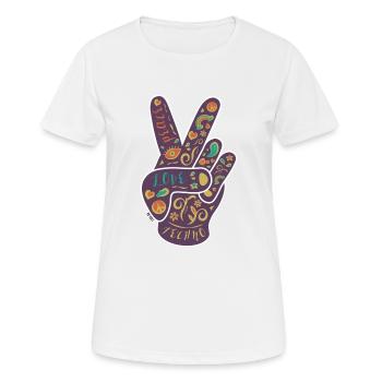10y RK-Kult Jubiläums Design - Frauen T-Shirt atmungsaktiv - Weiß - Vorne - AI Model Female 172 dark (172cm)