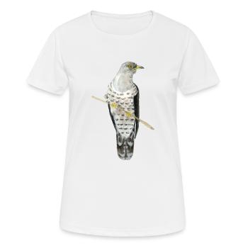 Coucou - T-shirt respirant Femme - blanc - Devant - AI Model Female 172 dark (172cm)