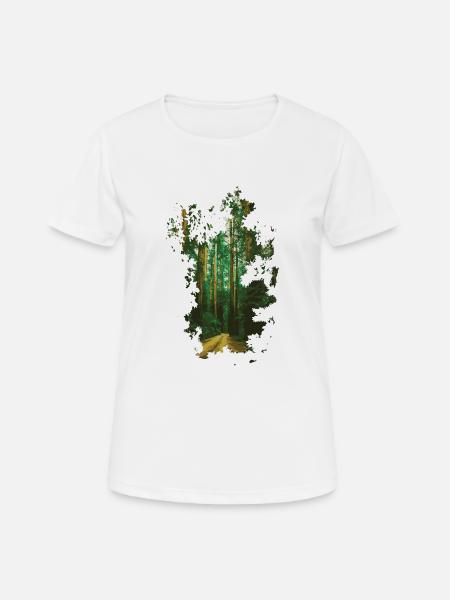 FOREST - Women's Breathable T-Shirt - white
