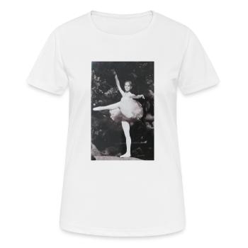 Ballerina - Frauen T-Shirt atmungsaktiv - Weiß - Vorne - AI Model Female 172 dark (172cm)