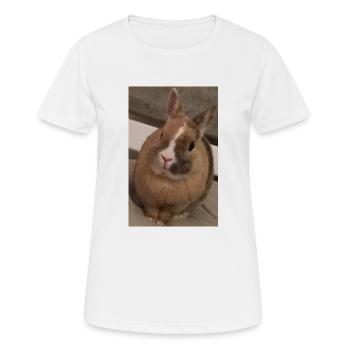Kaninchen - Frauen T-Shirt atmungsaktiv - Weiß - Vorne - AI Model Female 172 dark (172cm)