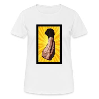 Black Power - T-shirt respirant Femme - blanc - Devant - AI Model Female 172 dark (172cm)