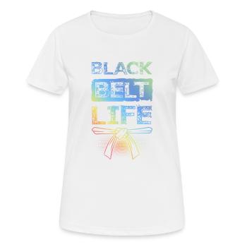 Black Belt Martial Arts - Women's Breathable T-Shirt - white - Front - AI Model Female 172 dark (172cm)