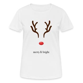 Merry Bright - Women's Breathable T-Shirt - white - Front - AI Model Female 172 dark (172cm)