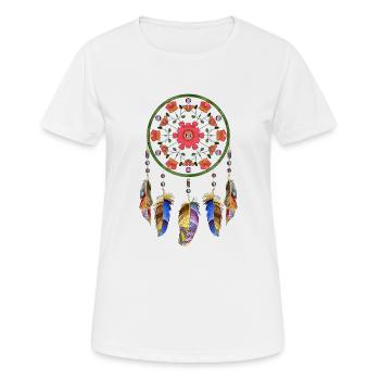 Attrape-rêves - T-shirt respirant Femme - blanc - Devant - AI Model Female 172 dark (172cm)