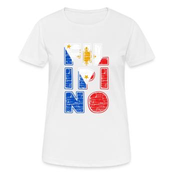 Philippines drapeau philippin fierté je cadeau - T-shirt respirant Femme - blanc - Devant - AI Model Female 172 dark (172cm)