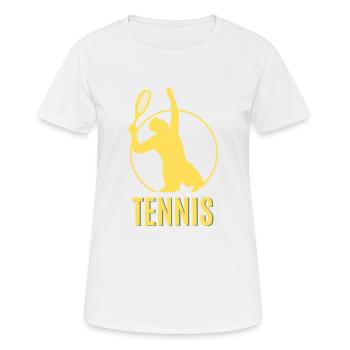 Tennis Player - Women's Breathable T-Shirt - white - Front - AI Model Female 172 dark (172cm)