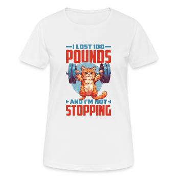 I Lost 100 Pounds And I'm Not Stopping 22 - Frauen T-Shirt atmungsaktiv - Weiß - Vorne - AI Model Female 172 dark (172cm)