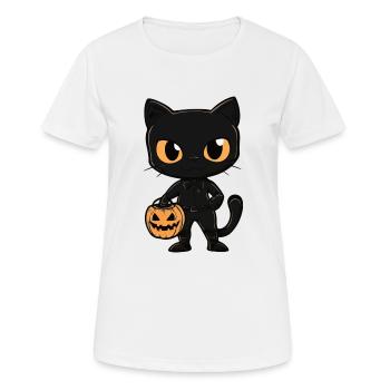 Panther Halloween Lustig Zombie - Frauen T-Shirt atmungsaktiv - Weiß - Vorne - AI Model Female 172 dark (172cm)